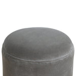 Load image into Gallery viewer, Grey Velvet Nordic Style Footstool
