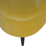 Load image into Gallery viewer, Mustard Velvet Nordic Footstool
