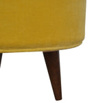 Load image into Gallery viewer, Mustard Velvet Nordic Footstool
