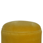 Load image into Gallery viewer, Mustard Velvet Nordic Footstool
