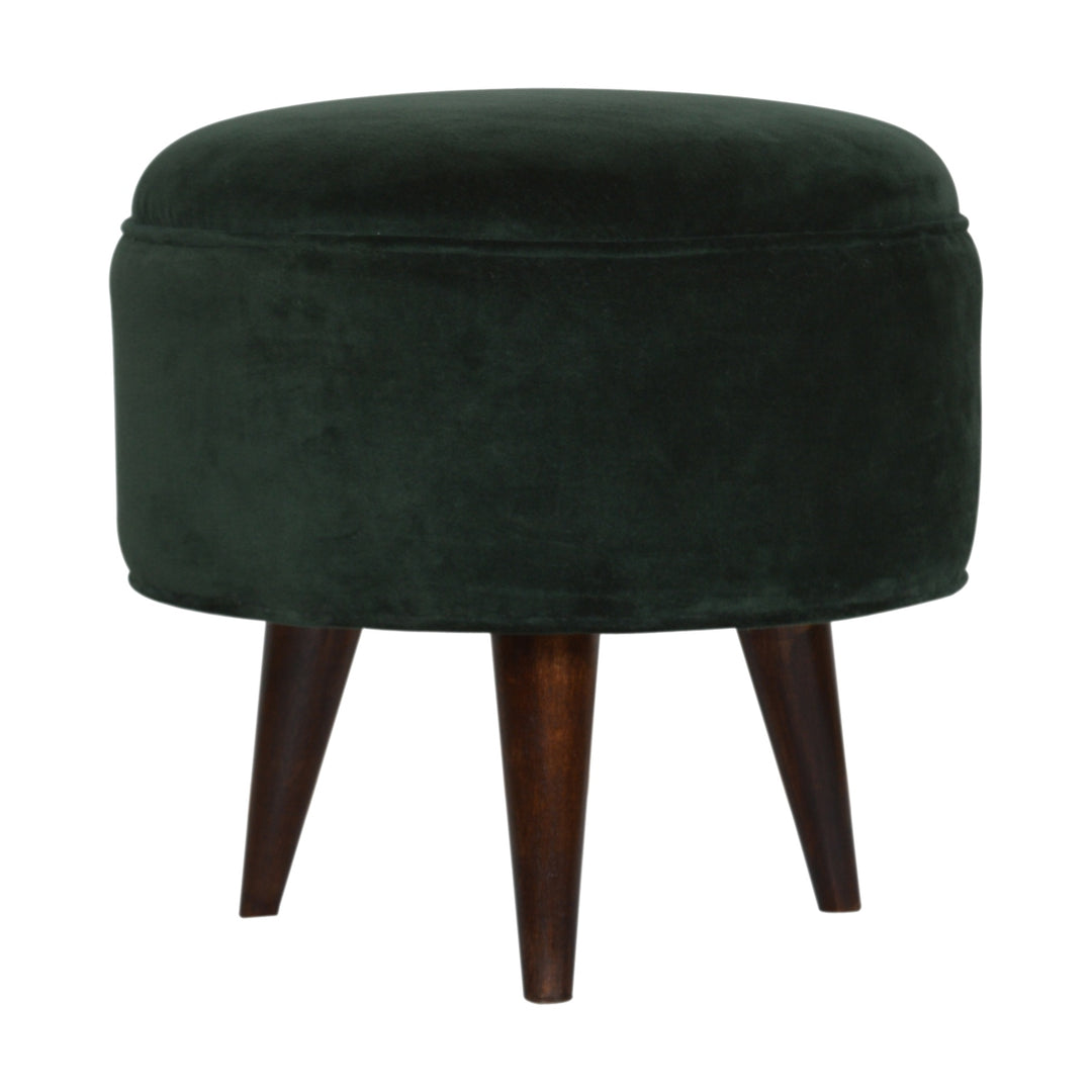 Emerald-Green-Velvet-Nordic-Stool