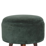 Load image into Gallery viewer, Emerald Green Velvet Nordic Stool
