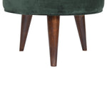 Load image into Gallery viewer, Emerald Green Velvet Nordic Stool
