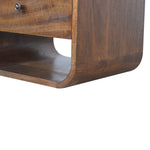 Load image into Gallery viewer, Chestnut Curve 2 Drawer Bedside
