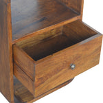 Load image into Gallery viewer, Chestnut Curve 2 Drawer Bedside
