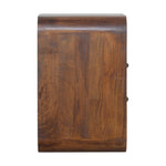 Load image into Gallery viewer, Chestnut Curve 2 Drawer Bedside
