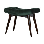 Load image into Gallery viewer, Emerald Velvet Curve Bench
