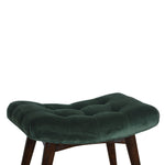 Load image into Gallery viewer, Emerald Velvet Curve Bench
