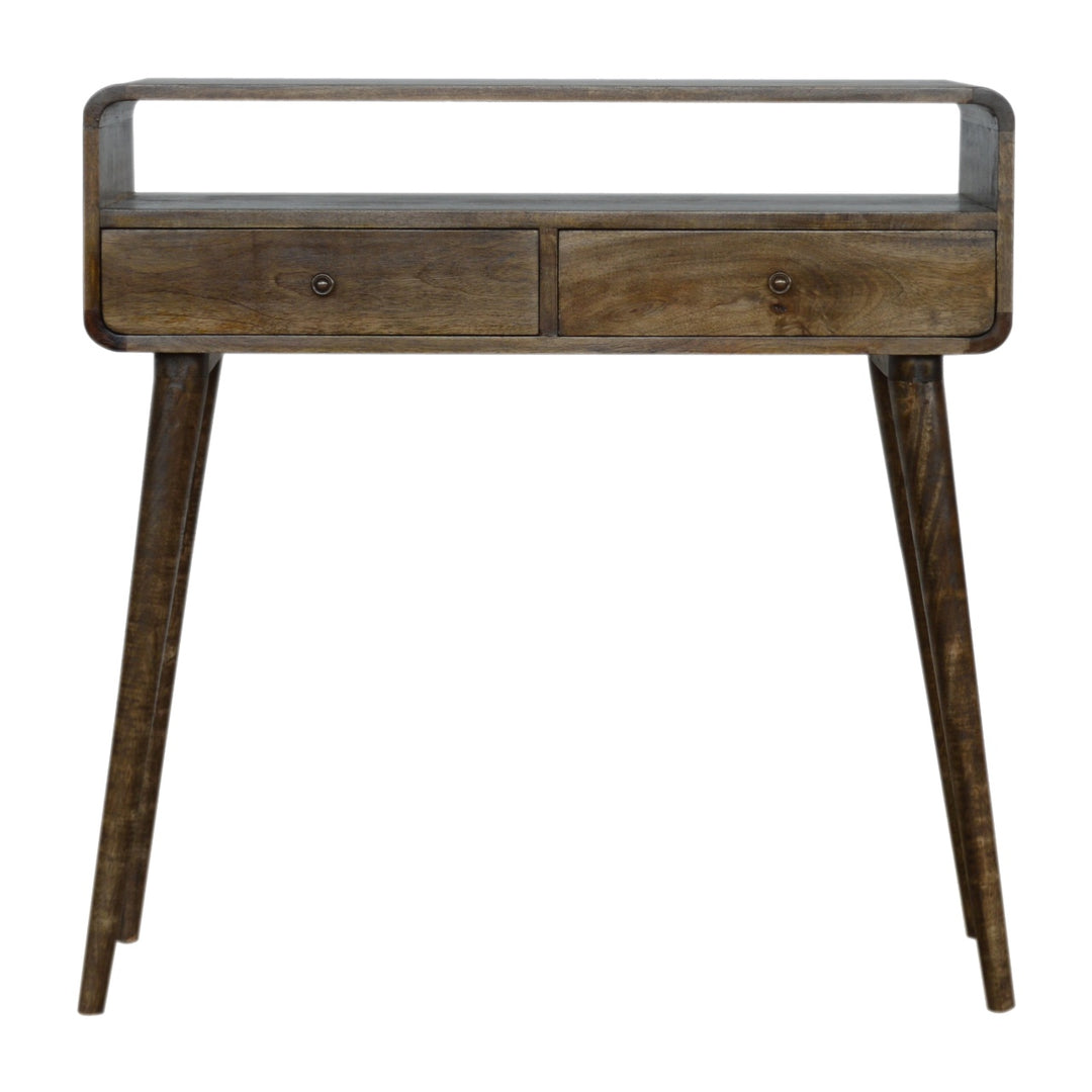 Curved-Grey-wash-Console-Table