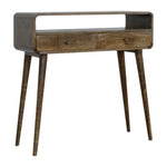 Load image into Gallery viewer, Curved Grey-wash Console Table
