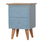 Load image into Gallery viewer, Blue Hand Painted Bedside
