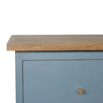 Load image into Gallery viewer, Blue Hand Painted Bedside
