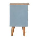 Load image into Gallery viewer, Blue Hand Painted Bedside
