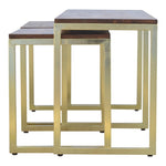 Load image into Gallery viewer, Chunky Gold Table Set of 3
