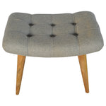 Load image into Gallery viewer, Curved Grey Tweed Bench
