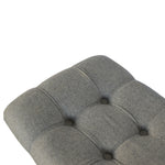 Load image into Gallery viewer, Curved Grey Tweed Bench
