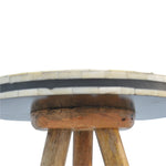 Load image into Gallery viewer, Bone Inlay Tripod Stool
