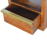 Load image into Gallery viewer, Gold Bar Chestnut Bedside
