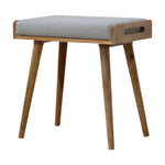 Load image into Gallery viewer, Grey-Tweed-Tray-Style-Footstool
