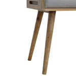 Load image into Gallery viewer, Grey Tweed Tray Style Footstool
