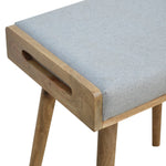 Load image into Gallery viewer, Grey Tweed Tray Style Footstool
