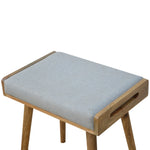 Load image into Gallery viewer, Grey Tweed Tray Style Footstool
