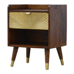 Load image into Gallery viewer, Manila Gold One Drawer Bedside
