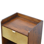 Load image into Gallery viewer, Manila Gold One Drawer Bedside
