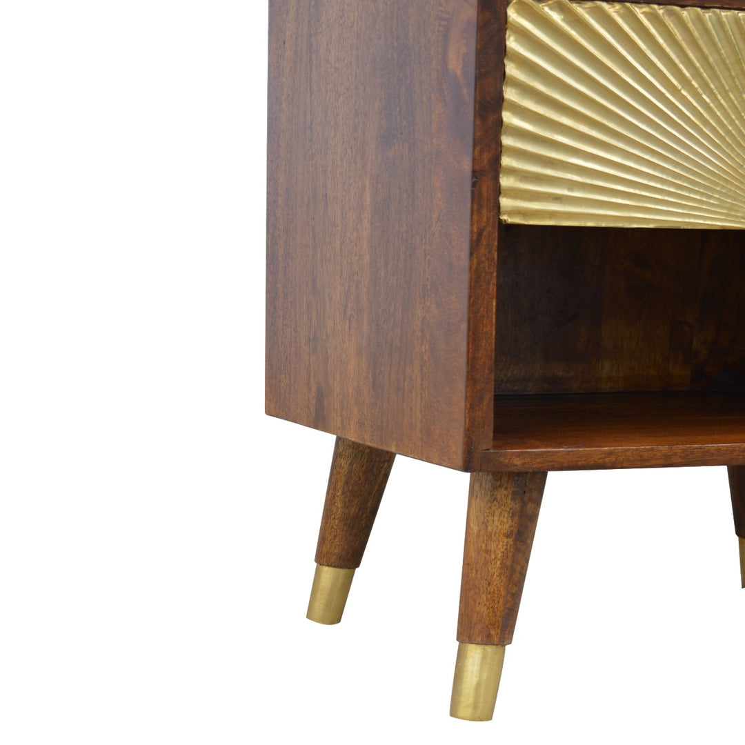 Manila Gold One Drawer Bedside