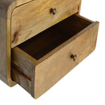 Load image into Gallery viewer, Oak-ish 2 Drawer Floating Bedside
