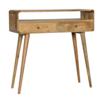 Load image into Gallery viewer, Curved Oak-ish Console Table
