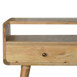 Load image into Gallery viewer, Curved Oak-ish Console Table
