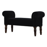 Load image into Gallery viewer, Black-Velvet-Bench
