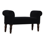 Load image into Gallery viewer, Black Velvet Bench
