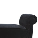 Load image into Gallery viewer, Black Velvet Bench
