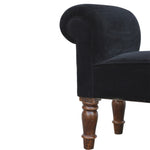 Load image into Gallery viewer, Black Velvet Bench
