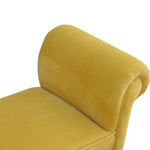 Load image into Gallery viewer, Mustard Velvet Bench
