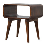 Load image into Gallery viewer, Curved Open Chestnut Bedside
