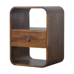 Load image into Gallery viewer, Chestnut Curved Edge Bedside
