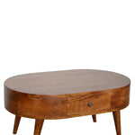 Load image into Gallery viewer, Chestnut Rounded Coffee Table
