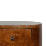 Load image into Gallery viewer, Chestnut Rounded Bedside Table
